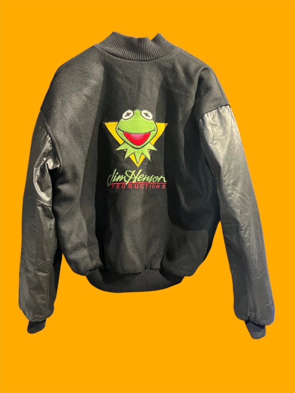 Kermit the frog Jim Henson productions Leather jacket